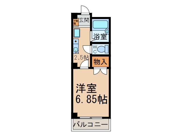 プチルームＴの間取り