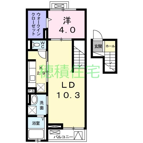 茨木市藤の里のマンションの間取り