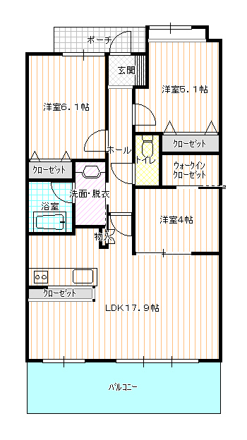 サーパス熊谷駅前の間取り