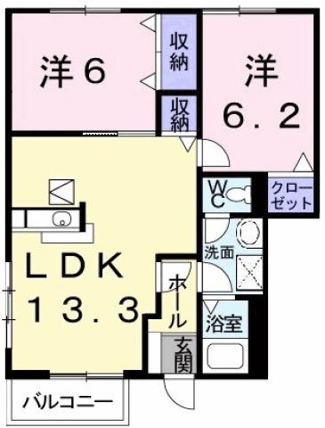 シーサイドパークBの間取り