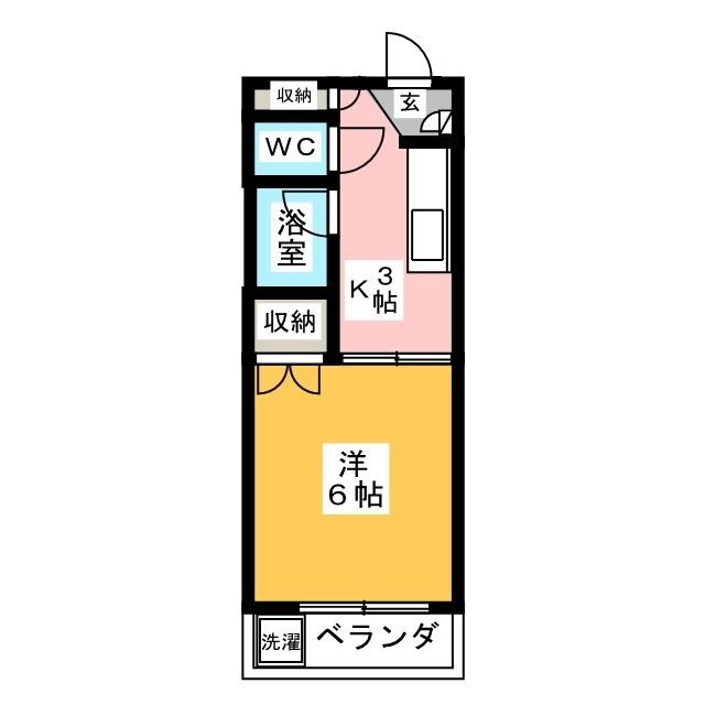 カレッジハウス日野Ｂの間取り