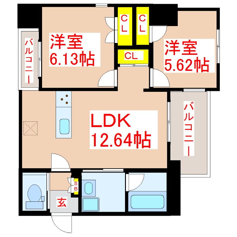 ＨＡＺＵ　ＧＲＡＮＤＥの間取り