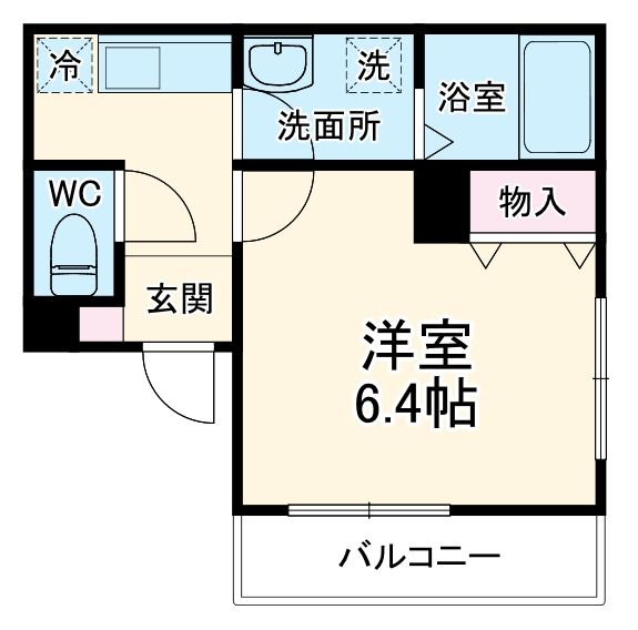 川越市新宿町のアパートの間取り