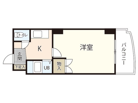 広島市中区東白島町のマンションの間取り