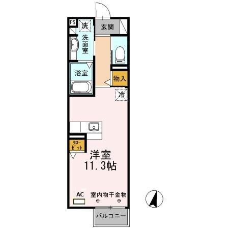 刈谷市大正町のアパートの間取り