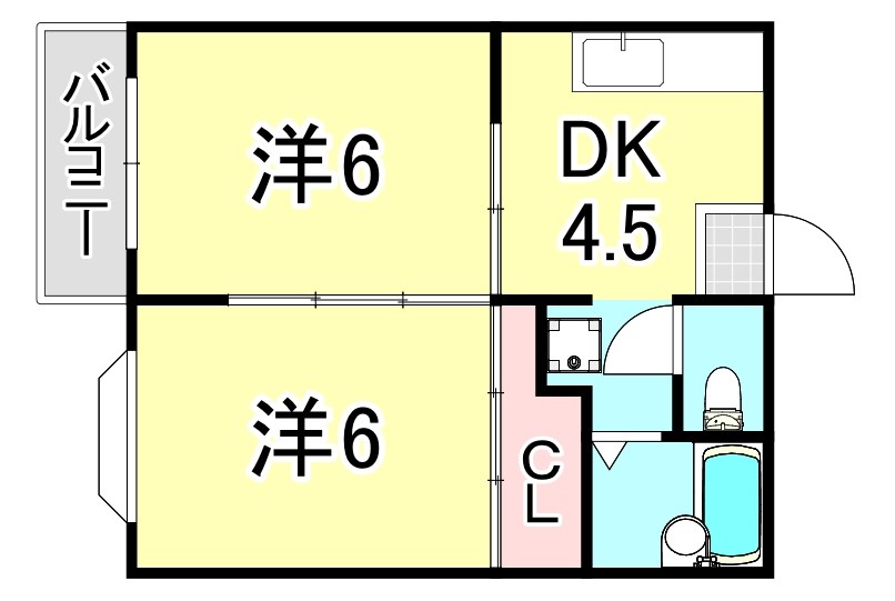 エトワール芦屋の間取り