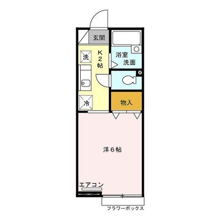 久喜市栗原のアパートの間取り