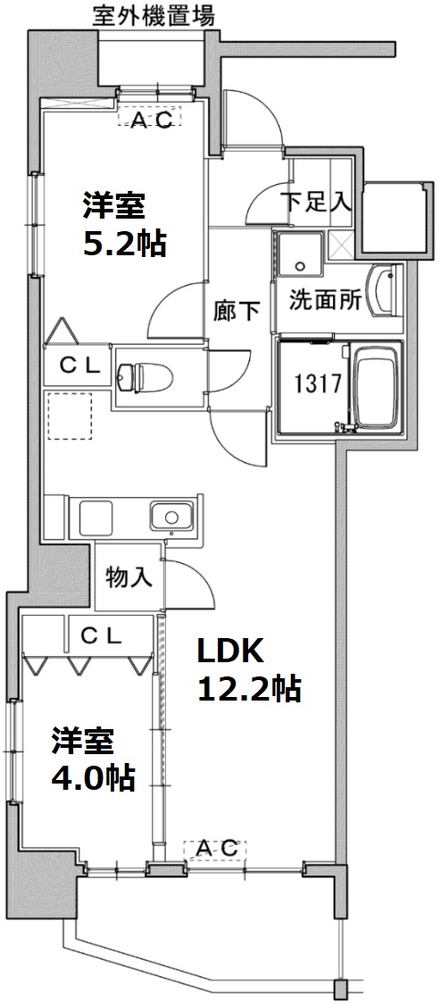 セントヒルズ上幟町の間取り