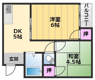 プレアール材木町の間取り