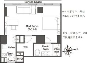 ウエリスアーバン品川タワーの間取り