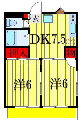 ベルフィーヌ船橋の間取り