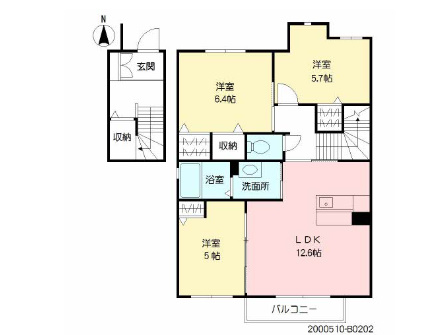 エクシードOGURA　B棟の間取り