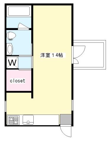 世田谷区赤堤のアパートの間取り