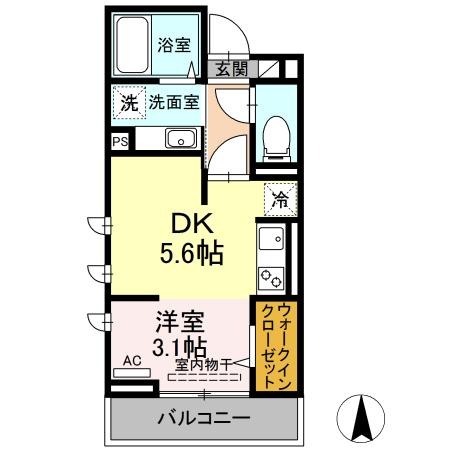 セジュール春日町1の間取り