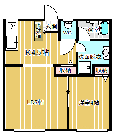 フラワーハイツの間取り