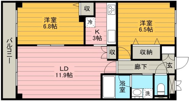 シャインヒルIIIの間取り