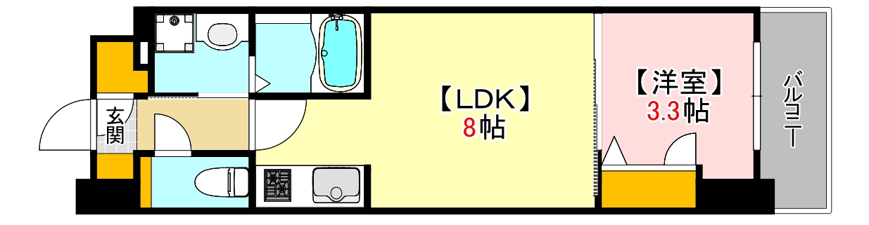 S-RESIDENCE広島駅clarityの間取り