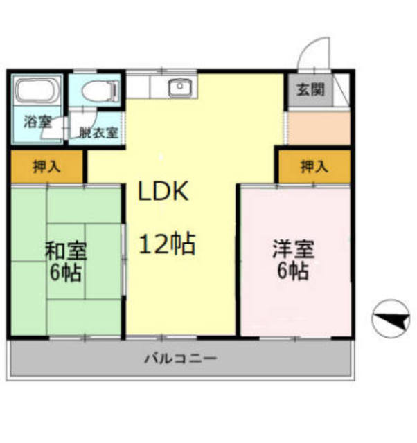 長瀬第三マンションの間取り