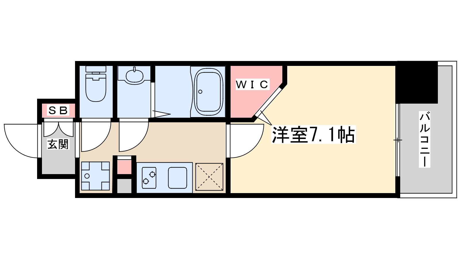 ファーストフィオーレ北大阪ミラージュの間取り