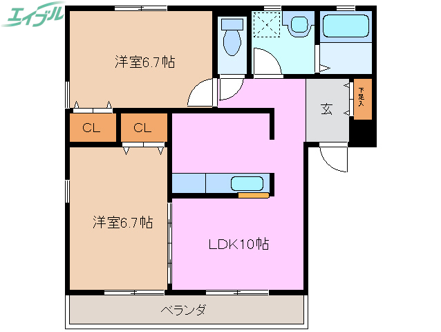 AZUR長島の間取り