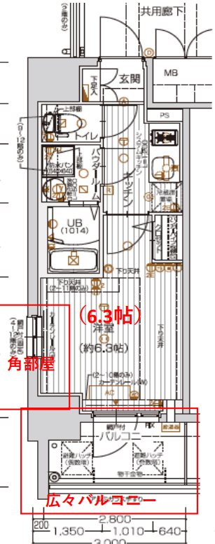 プロヴィスタ神戸三宮EASTの間取り