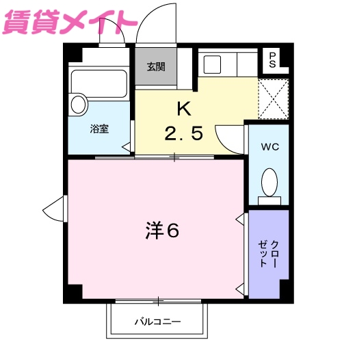 スパシオ川原Iの間取り