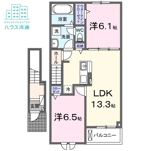 エバーグリーンIIA棟の間取り