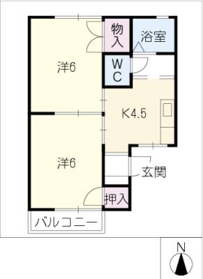 ハイツ花菱の間取り