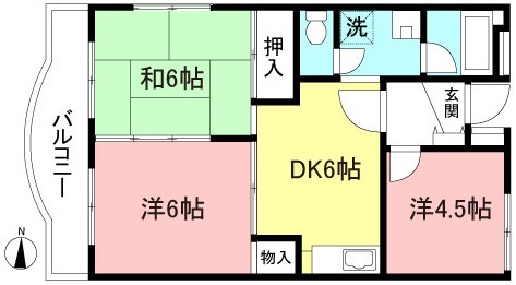 川崎市麻生区千代ケ丘のマンションの間取り