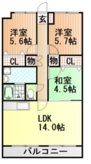 パルトネールの間取り