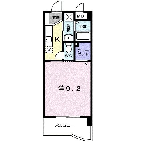 エヴァーグリーンＭの間取り