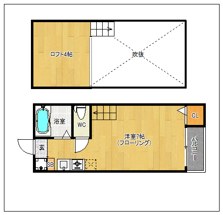 フォレスト平和の間取り