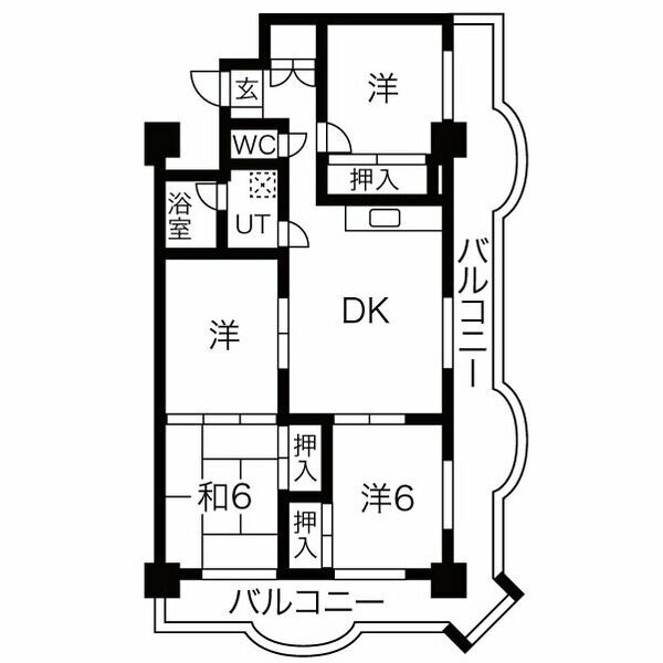 上前津中央マンションの間取り