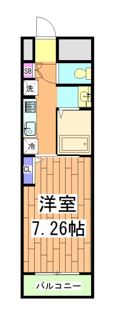 京都市右京区太秦松本町のマンションの間取り