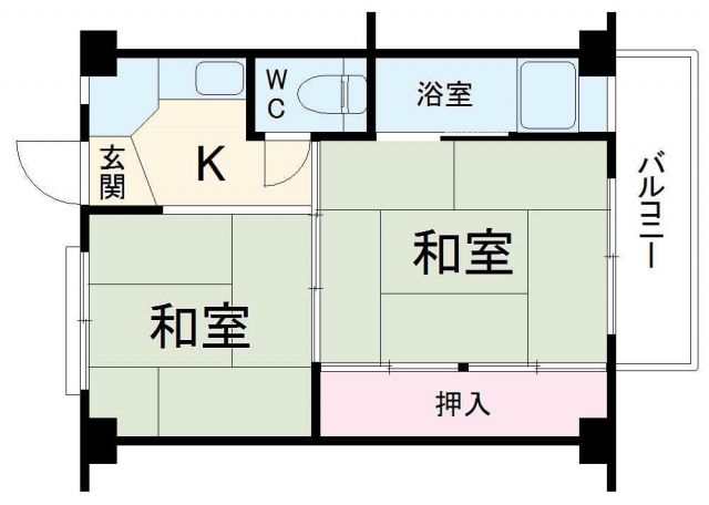 豊田市秋葉町のマンションの間取り