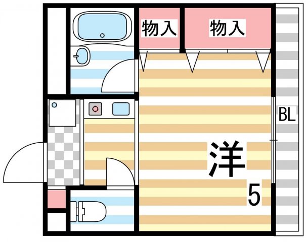 クレール住道の間取り