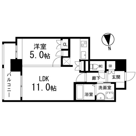 ディークレスト太子堂駅前　Ｅａｓｔの間取り