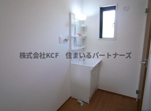 洗面設備　広い洗面スペース