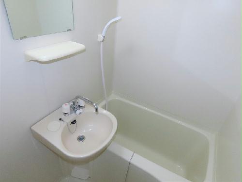 バス・シャワールーム　洗面台とユニット式のお風呂です