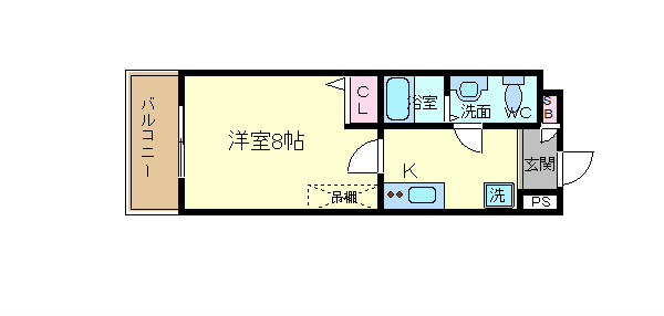 フラッティ壬生坊城の間取り