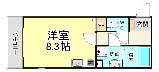 Ｓｏｕ．ｌｅａｆ九工大前の間取り