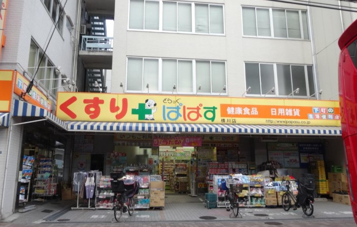 ドラックストア　どらっぐぱぱす谷中店（ドラッグストア）まで559m