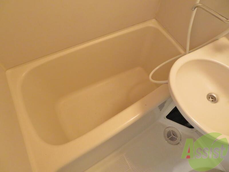 バス・シャワールーム　浴室はゆったりと疲れるサイズ感になっていますね。