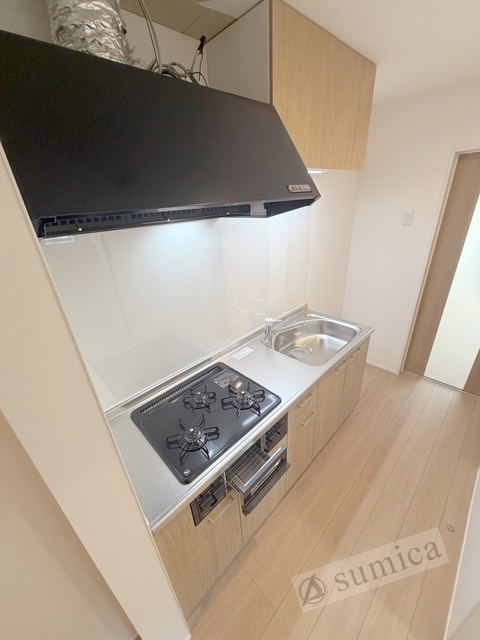 キッチン　３口システムキッチンでお料理楽しく♪♪