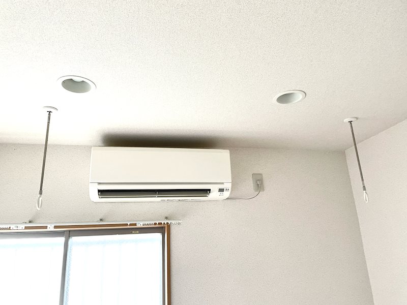 その他設備　室内物干し付で便利