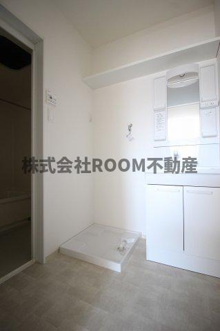 洗面設備　広い洗面スペース