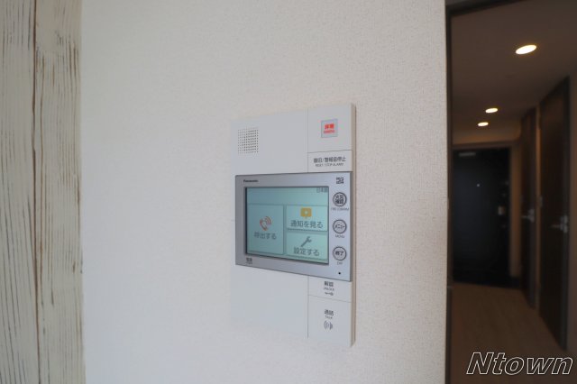 セキュリティ　モニター付きインターホンです
