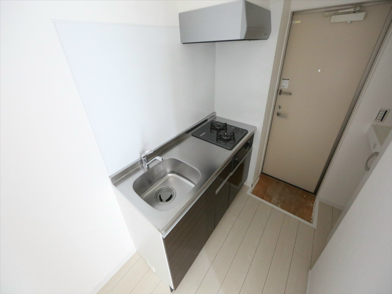 キッチン　システムキッチン（ガス2口）冷蔵庫・レンジ等ご用意できます