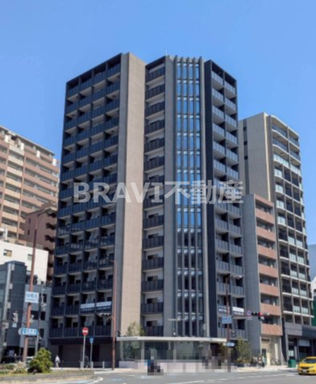 建物外観　【ザ・パークハビオ谷町六丁目クロス】