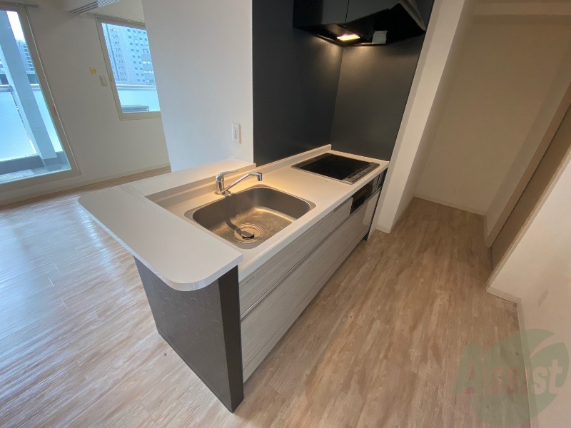 キッチン　キッチンはスペースも広々していて使いやすそうですよ！